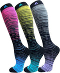 FuelMeFoot 3 Pack Copper Compression Socks - Compression Socks Women & Men Circulation - Best for Medical,Running,Athletic by FuelMeFoot