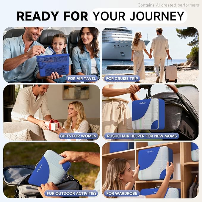 OlarHike 11 Set Packing Cubes for Travel, Gifts for Women Mom,Anti-Tearing Suitcase Organizer with Over 1000 pcs Mesh Holes,Vacation Essentials & Accessories for Cruise Ship - Image 10