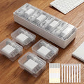 8 Individual Cable Organizer Boxes With Base, Cord Storage Organizer With Labels And Cable Straps For Charging Cables, Adapters, Earphones (8 pcs Individual Cable, 2 Pack) by Unknown
