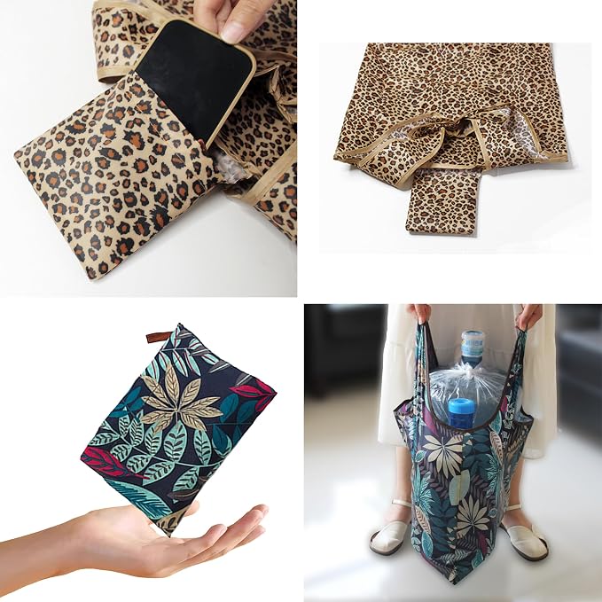 2-Piece reusable grocery bags,shopping bags,grocery bags Reusable Shopping 60+Pounds Capacit, Foldable, - Image 3