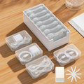 7 Case Cable Storage Box with Cable Straps and Label Stickers, Travel Cord Organizer for Charging Cables, USB Wires, Earphones – Drawer Organization for Home & Office (7 Cases + 7 Cable Straps) by Unknown