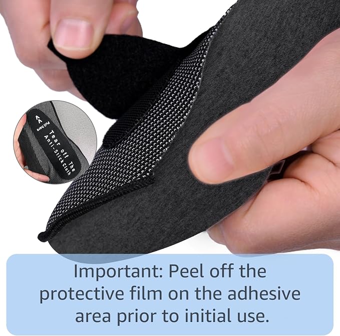 Neck Travel Pillows for Airplanes Memory Foam Neck Comfort Pillow Compact Ergonomic Design Sleeping Essentials for Long Flights Car Rides and Home Use (Black) - Image 5