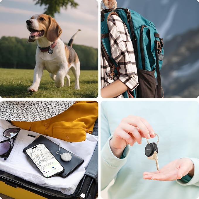2026 [Apple MFi Certified] (iOS Only) Bluetooth Tracker Smart Finder for Apple Find My iPhone Keys Finder GPS Tracker, 5-10 Years Staying Power, Keys Finder and Item Locator for Wallet, Bags, Passport - Image 6