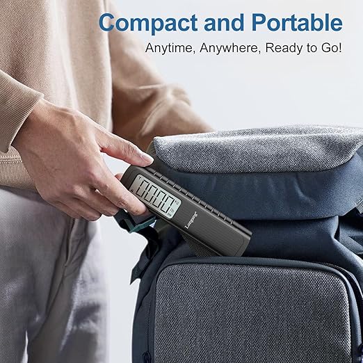 Battery-Free Digital Luggage Scale, 110lbs/50kg Portable Handheld Hanging Scale for Luggages, Suitcases, Backpacks & Bags, Easy Weighing for Travel, No Need Batteries (Black) - Image 6