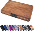 TopMost Aluminum Wallet, Card Case Wallet, Metal RFID Credit Card Holder for Men & Women, 6 Cotton Slots for 10-12 Cards And Bills, Rfd Protective by TopMost