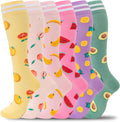 fenglaoda Compression Socks for Women Men Support Circulation 6 Pairs Socks For Nurse, Travel, Flight by fenglaoda