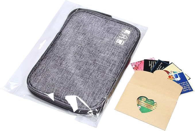 SELLYFELLY Travel Electronics Organizer Portable Cable Organizer Bag for Storage Electronic Accessories Case for Cord,Phone,Charger,Flash Drive (Gray) - Image 9