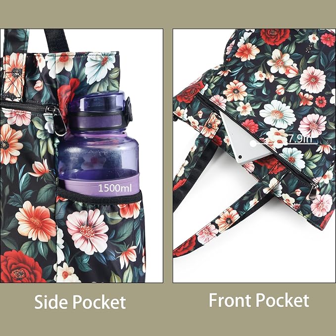 CLOUDMUSIC Shoulder Tote Bag For Nurses Teachers Work Gym Travel Beach Women With Large Capacity Waterproof - Image 4