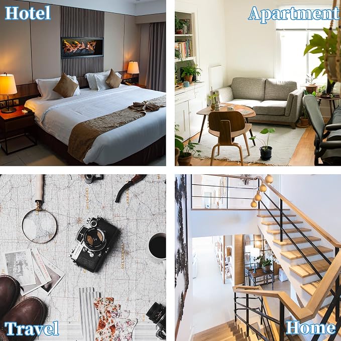 Door Stop Alarm, Door Stopper with 120DB Security Alarm, Floor Wedge Doorstop for Travel Apartment Home House (Pack of 2) - Image 7
