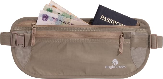 Eagle Creek Undercover Hidden Pocket - Travel Money Belt for Men and Women, Khaki - Image 3