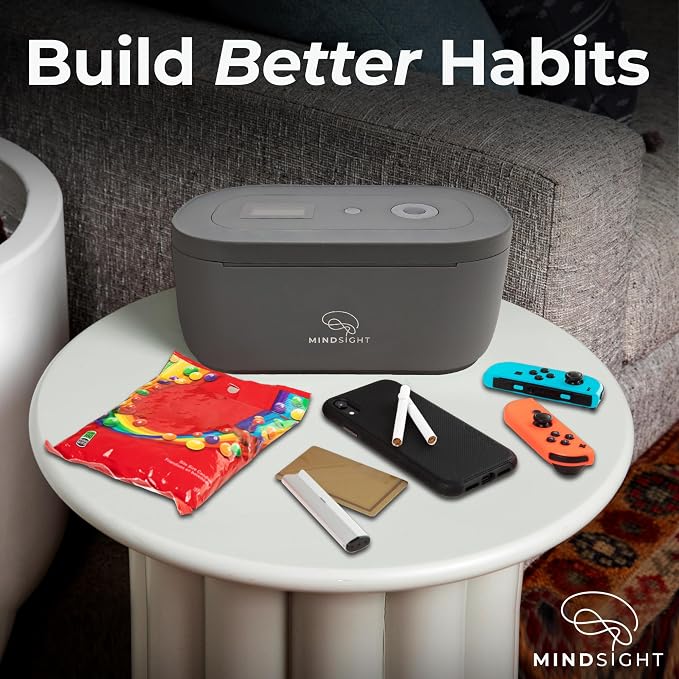 Mindsight Timed Lock Box | Unplug from Phones, Video Games, Social Media, Snacks & Cravings | 3 Modes based on Willpower | Easy to Use | Out of Sight ~ Out of Mind | Boost Your Mental Wellness - Image 2