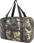 Duffle Bag for Travel Foldable Personal Item Travel Bag, 23L, Green Camo | Carry On Duffel Bag Women Men Frontier Airlines Personal Item Bag Hospital Weekend Overnight Trips by holyluck