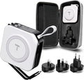 Powerpack Universal 5 in 1 Travel Power Bank - for Magsafe Battery Pack,10000mAh Power Bank with Built in Cable - Wireless Portable Charger for iPhone 15/15 Pro/ProMax, iPhone 14/13/12 Series by TLSIC