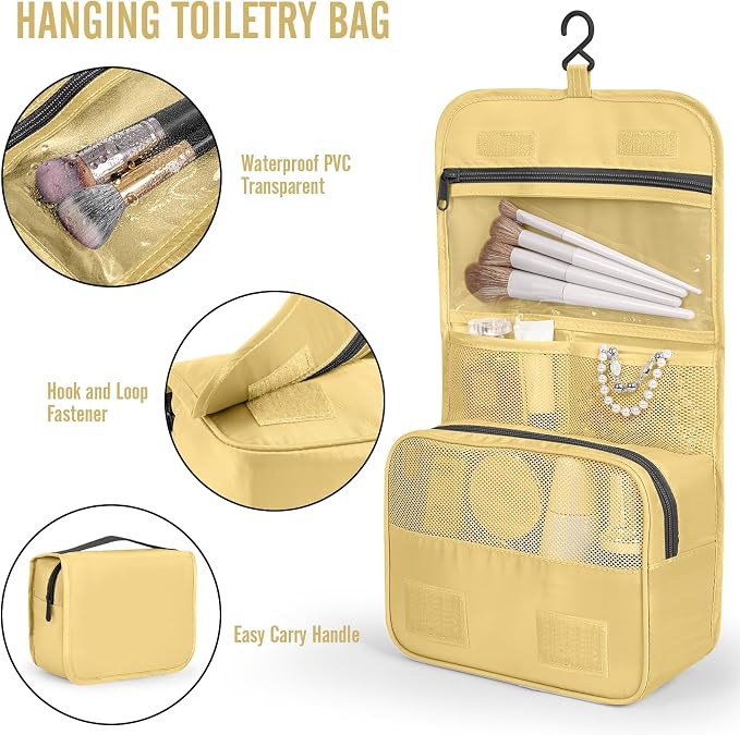 Veken 8 Set Packing Cubes for Travel Essentials,Anti-Wrinkle Buckled Suitcase Organizer for Shoe & Toiletry Bag,Carry On Luggage Bag with 99+ Count Mesh Holes for Airplane & College Dorm Accessories - Image 3