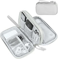 FYY Electronic Organizer, Travel Tech Pouch Bag, Cable Organizer Grey | Wrist Strap, Waterproof, Double Layers Portable Electronics Travel Carrying Case for Cord, Charger, Daily Business Trips Use by FYY