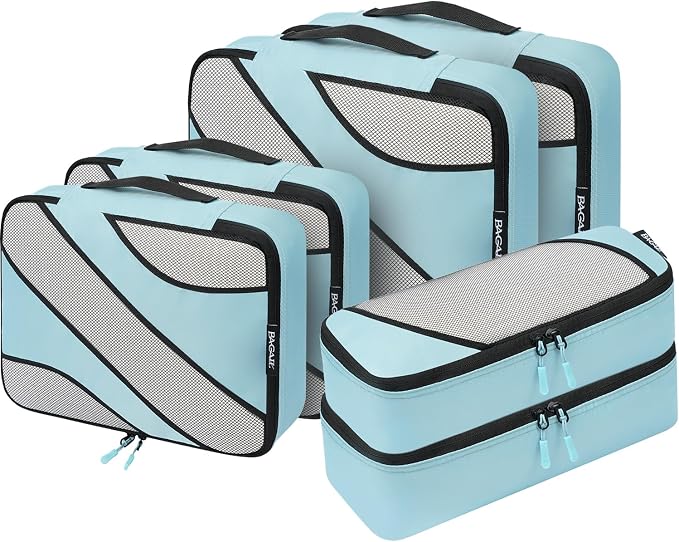 BAGAIL 6 Set Packing Cubes,Travel Luggage Packing Organizers by BAGAIL