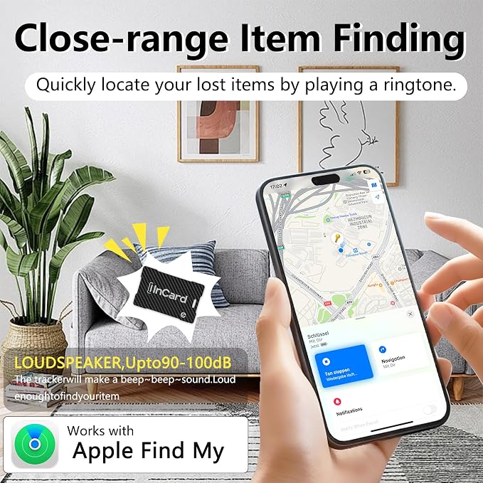 Wireless Charging Wallet Tracker Card Android & iOS, Find My | Wireless charging, ultra-thin; IP68 waterproof; Apple Find My (MFi) & Google Find My Device; for wallet - Image 6