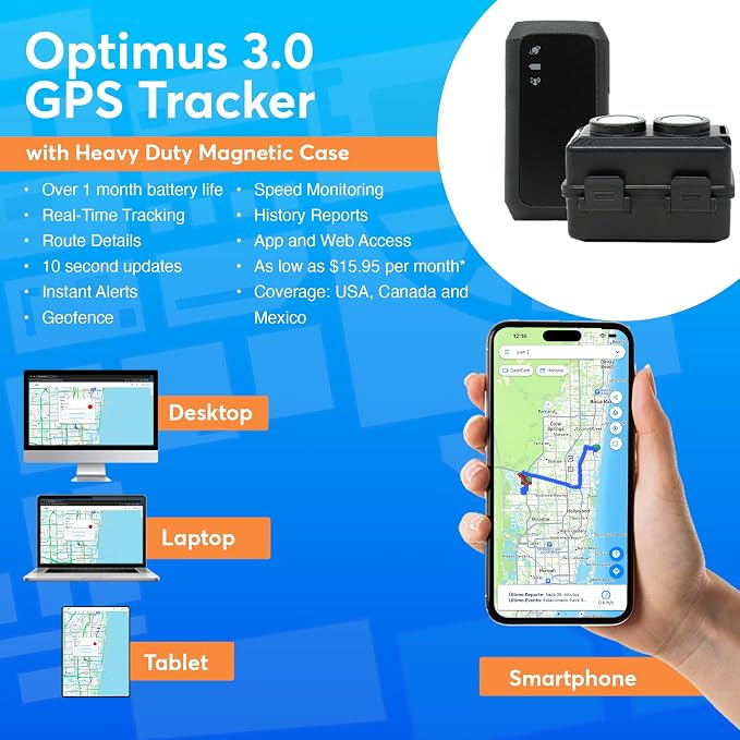 Optimus 3.0 GPS Tracker - Over 1 Month Battery - with Heavy Duty Waterproof Case and Powerful Magnets for Vehicles and Assets | Up to 2 Months Battery with Heavy Duty Waterproof Case and Powerful Magnets for Vehicles and Assets - Image 5