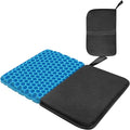 masteymoh Foldable Seat Cushion (15.7" x 11.8") Portable Gel Seat Cushion for Travel with Honeycomb Design, Portable Travel Cushion for Camping, Stadium, Garden, Park Bench or Airplane Seat by masteymoh