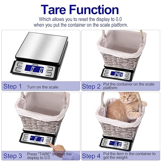 Acteck A-808 High Accuracy 0.1OZ Digital Shipping Scale, Postal Scale and Mail Scale (100LB Stainless Steel) - Image 7
