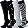 LEVSOX Viscose Made from Bamboo Compression Socks for Pregnant Women 20-30 mmHg Knee High Cute Mens Supports Socks for Travel by Levsox
