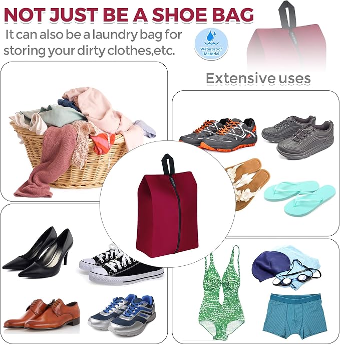 YAMIU Packing Cubes for Suitcases, 7 Pcs luggage organizer bags with Shoe Bag, 2 Waterproof Travel Toiletry Bags, Travel Cubes for Travel Essentials Travel Accessories - Image 7