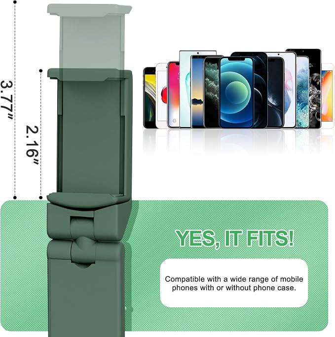 Perilogics Airplane Phone Holder Mount Universal in Flight Hands Free Viewing with Multi-Directional Dual 360 Degree Rotation (Evergreen) - Image 7