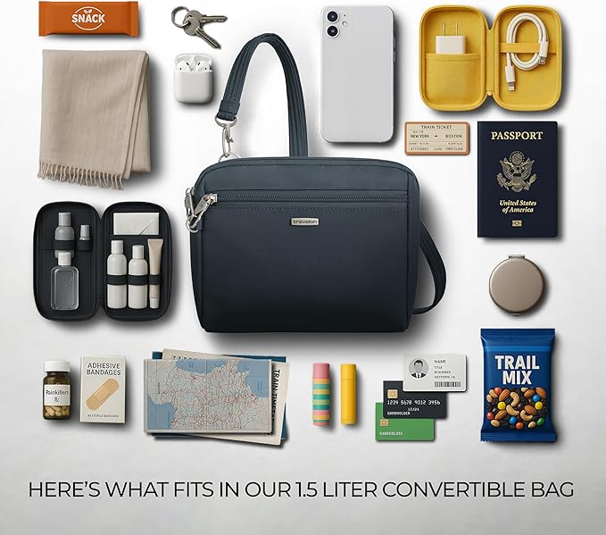 Travelon Anti-Theft Classic Convertible Crossbody & Waist Pack - Image 6