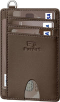 FurArt Slim Minimalist Wallet RFID Credit Card Holder for Men | slim minimalist compact rfid id window thin by FurArt