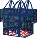 BALEINE 3PK Reusable Grocery Bags, Heavy Duty Shopping Tote Bag | 12'' Long Handles, Reinforced Bottom Keeps Upright, Fold Flat Storage, Water-Resistant Shopping Bag, Multiple Color Options by BALEINE