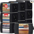 90L Clothes Storage, Foldable Thick Fabric Blanket Storage Bags | Foldable Containers with Zippers,Window and Handles for Organizing Bedroom, Closet, Comforter, Bedding,Dorm essentials by Fabtotes