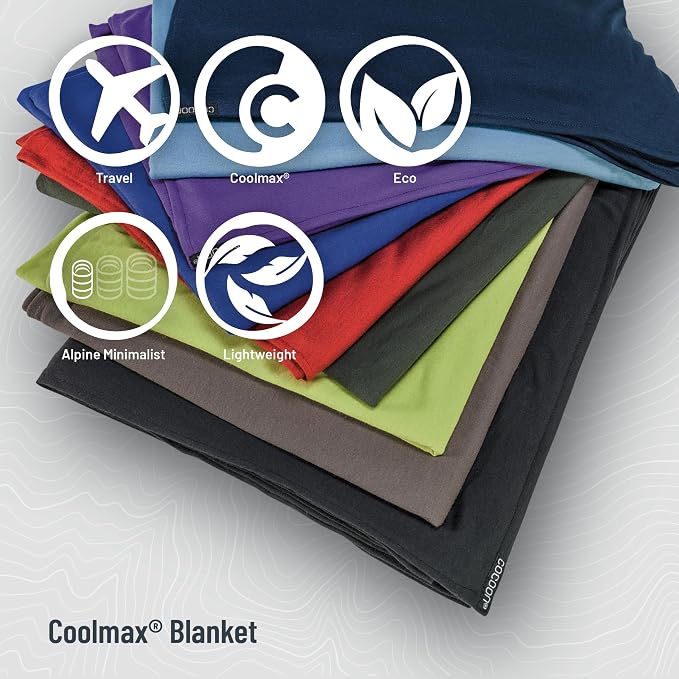 COCOON - Premium - Coolmax - Travel Blanket - Black - Image 2