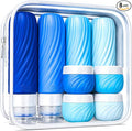 Travel Bottles for Toiletries 8 Pack: TSA Approved 3oz Leak Proof Containers - Silicone Squeezable Bottles for Shampoo Lotion - Travel Essentials for Women Men with Clear Bag by Unknown