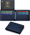 Tipmile Wallet for Men Slim RFID Blocking Credit Card Holder, Minimalist Men Wallets 12 Cards with 2 ID Windows & Cash Slot, Bifold Front Pocket Wallet Gifts for Men by Tipmile