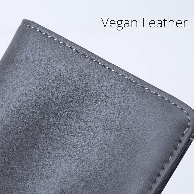 Alldaily Small RFID Wallet for Women Slim Compact Bifold Pocket Ladies Travel Mini Purse (Grey) - Image 5