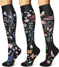 WITHYOU 3 Pairs Compression Socks for Women & Men 15-20 mmHg,Best Support for Nurses Running Hiking by WITHYOU