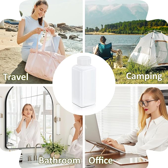 4oz/120ml Leak Proof Plastic Bottles with Caps for Liquids Sample, Reusable Small Bottles Containers for Travel, Camping and Hiking (Translucent, 10 Pcs) - Image 4