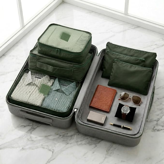 GForce 6 Piece Deluxe Traveling Set in Dill Green - Image 4