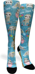 Crazy Compression Socks, Comfortable Support Socks for Recovery, Travel, Hiking, and Long-Hour Comfort w/Fun Designs by CrazyCompression