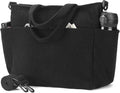 Corduroy Tote Bag for Women Crossbody Bags Lightweight Handbags Shoulder Bag with Zipper Pockets for Work Shopping by AMXNX