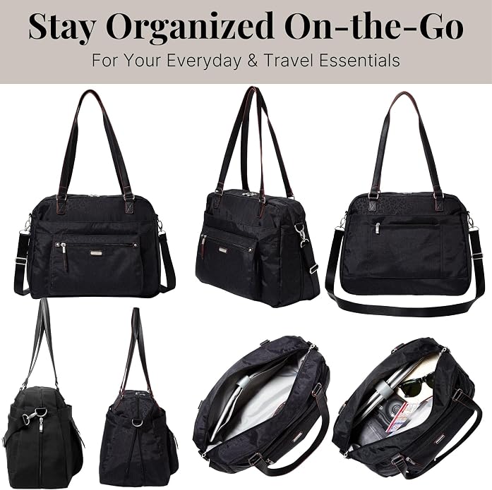 Baggallini Overnight Expandable Laptop Tote with RFID Phone Wristlet - Image 6
