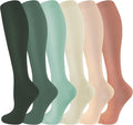 cerpite Compression Socks for Women & Men 6 Pairs Knee High Compression Socks 20-30 mmhg Best for Running,Nurse,Travel by Cerpitesportsstyles