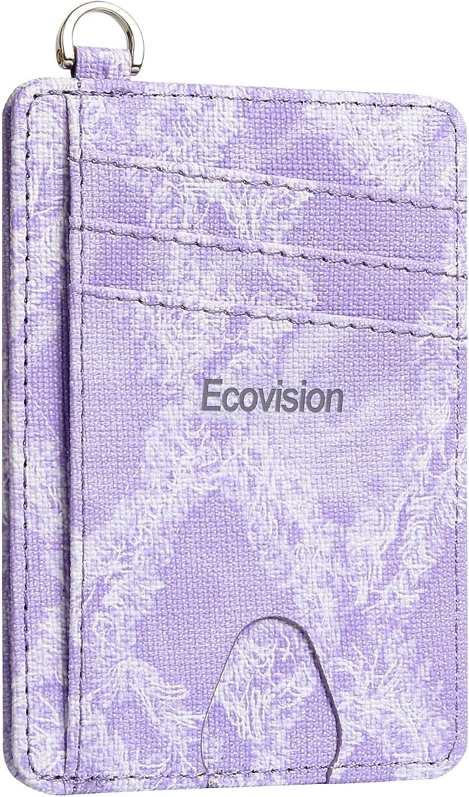 Slim Minimalist Front Pocket Wallet, RFID Blocking Credit Card Holder Wallet with Detachable D-Shackle for Men Women - Image 8