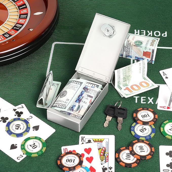 3 Pack Metal Box for Gambler - Winners Bank Portable Safe Casino Money Pocket Sized Cash Box with Key Go Home Money - Image 4