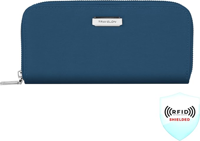 Travelon RFID Blocking Single Zip Wallet - Image 2