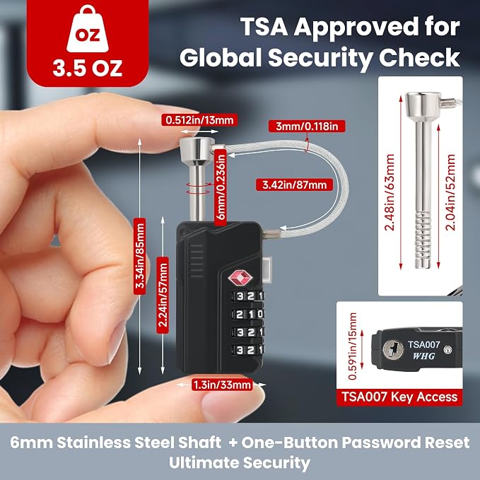 Upgraded Professional TSA Approved Gun Case Lock - Image 2