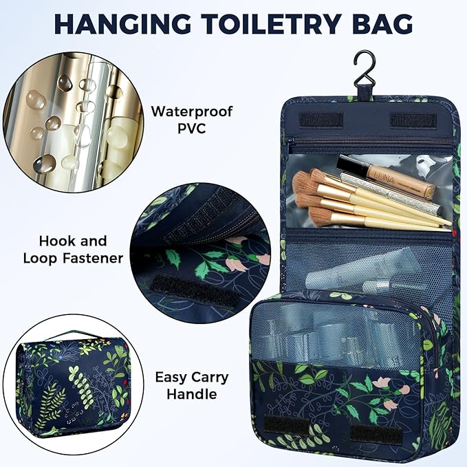 BAGAIL 9 Set Packing Cubes with Packing List Luggage Packing Organizers for Travel Accessories (Navy leaf) - Image 6
