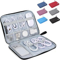 Cable Organizer Bag, Electronics Organizer Case for Tech Accessories | Store chargers, cables, power banks and adapters with elastic loops, mesh pockets and organized compartments for travel. by Unknown