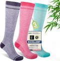 Compression Socks Women & Men, 15-20 mmHg Bamboo Viscose Knee High Soft Support for Flying Travel Daily by Unknown