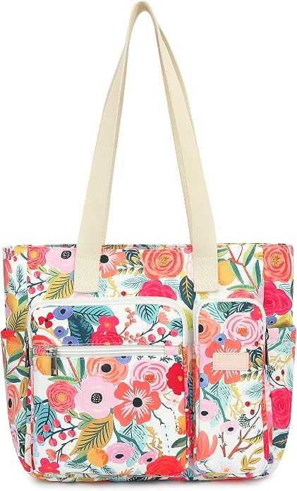 Women Tote Bag With Muti-Pockets,Lightweight Shoulder Bag,Large Capacity Handbag for Travel, Work, Gym by SANFAN